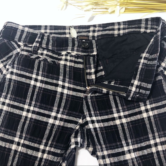 🦋Free People • Crinkle Plaid Pegged Pants - Picture 10 of 12